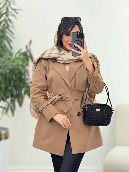 بارانی چهاردکمه مینا
