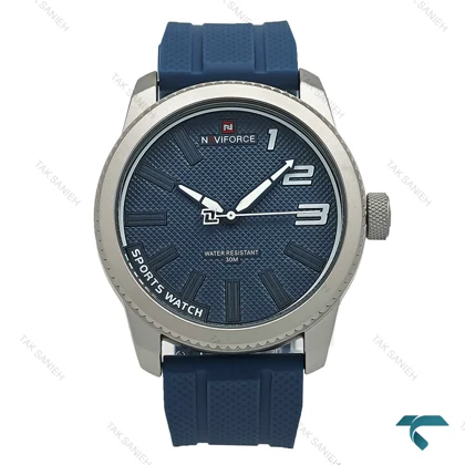 ساعت اسپرت پسرانه نیوی فورس NF9202 بند رابر سرمه ای NaviForce-7342-G