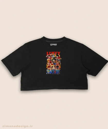 کراپ زنانه طرح وان پیس کد 911