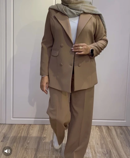 کت کرپ مازراتی شکلاتی کد 1002