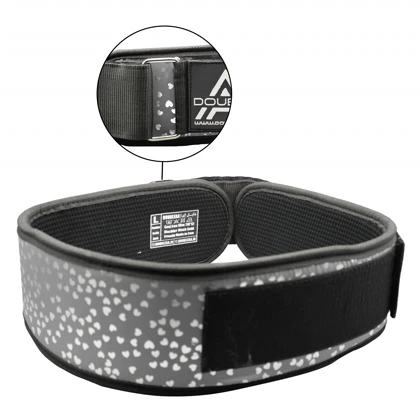 کمربند بدنسازی زنانه دبل ای مدل Heart-404H1176 چسبی طوسی روشن