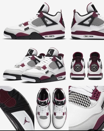 کتانی جردن فور 4 رترو پاریس سن ژرمن Jordan 4 مسترکوالیتی