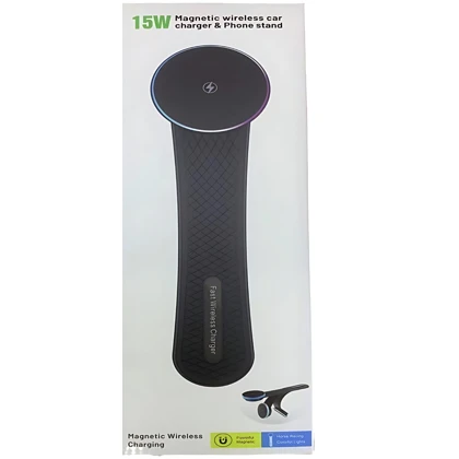 هولدر و شارژر بی سیم مگنتی تاشو داخل خودرو 15 وات X12