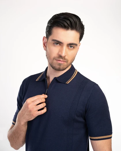 ام کی کالکشن پولو شرت mk-24510-navy-blue