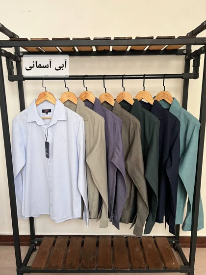 پیراهن ساده آستین بلند پنبه 2475