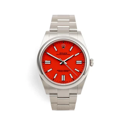ساعت رولکس مردانه اویستر پرپچوال قرمز Rolex-4121-G
