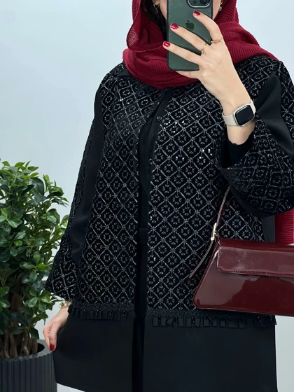 مانتو مجلسی سوزندوزی آیسل