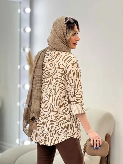 شومیز طرح دار ستیا