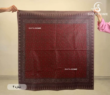 سفره رومیزی مخمل ترک سایز 100*100 سانتی متر
