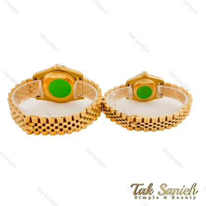 ساعت ست رولکس طلایی صفحه مشکی Rolex-4526-S