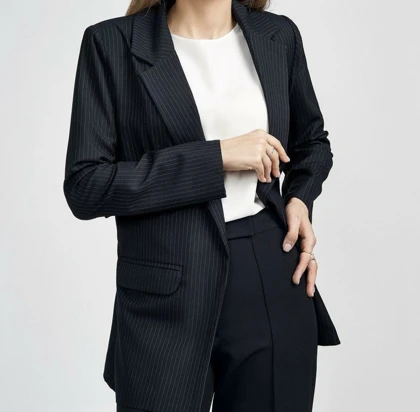 کت زنانه فاستونی سرمه‌ای اسکارلت (Scarlet) سین استایل