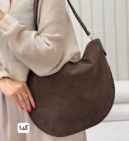 کیف زنانه چرم طبیعی گلباد