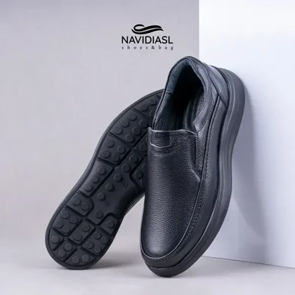 کفش مردانه چرم طبی اداری و روزانه کد 7050025