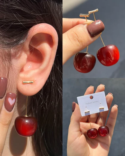 گوشواره گیلاس تابستانی جذاب و دلبر
