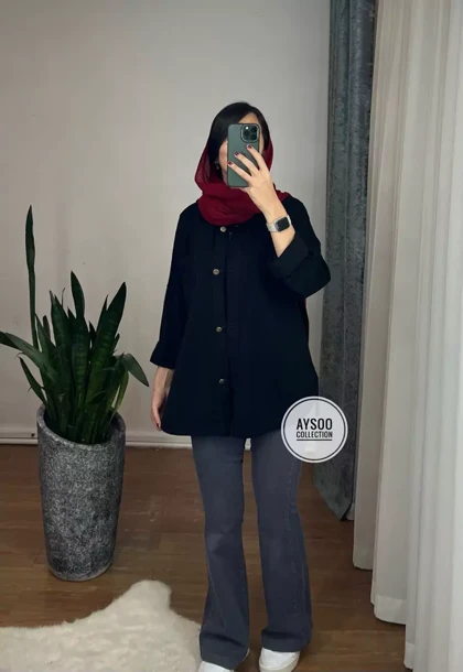 مانتو کتی کتان(ایراد دار)