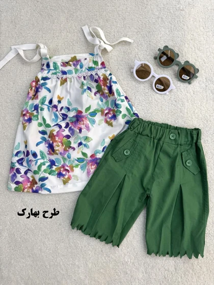 سارافون شلوارک گل‌دار