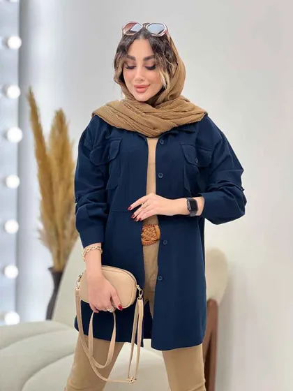 مانتو دو جیب پیله رکسانا