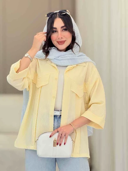 مانتو جیب نما پیله دار کاتیا