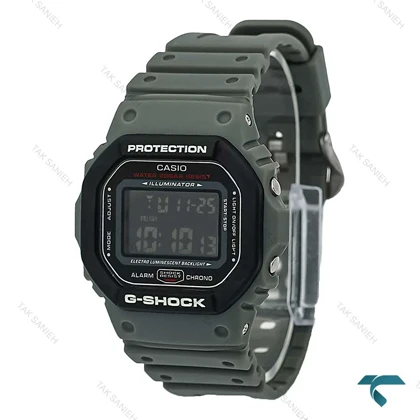 جی شاک DW5600 دیجیتالی طوسی زه مشکی GShock-8229-U