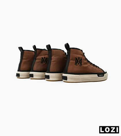 کفش اسنیکرزساق‌دار قهوه ای Amiri Simple مدل 5009