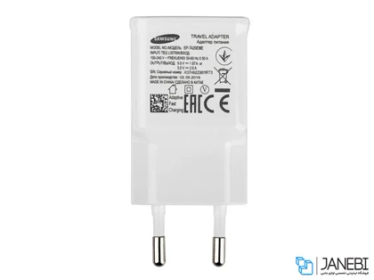 آداپتور یو اس بی و کابل تایپ سی اصلی 15 وات سامسونگ EP-TA20EBE/EP-TA20EWE