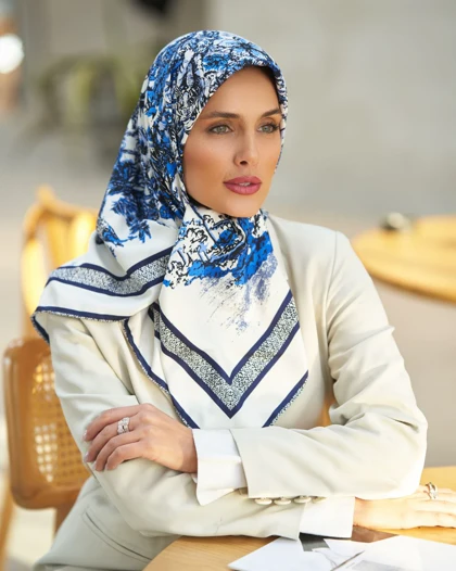 روسری Dior ابریشم دور دست دوز (قواره 90) 30147