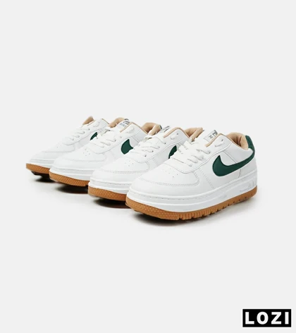 کفش بزرگ پا سفید سبز نایک ایر فورس NIKE AIR FORCE مدل 4065