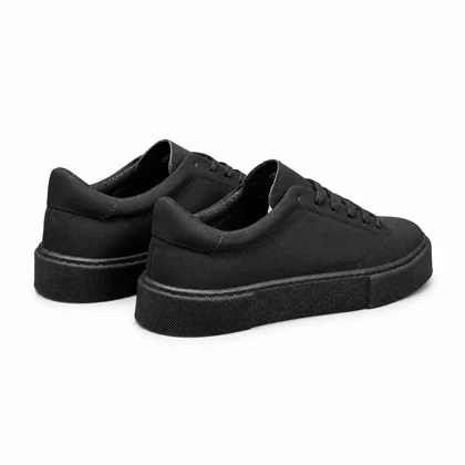 کفش کتانی مردانه مدل ونس مشکی تمام خاویاری Vans
