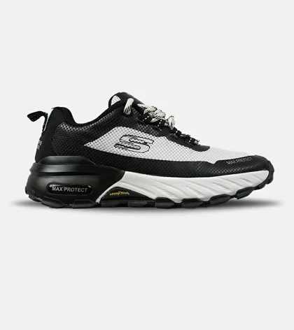 کفش کتانی طبی ورزشی سفید مشکی SKECHERS max protect مدل 7773