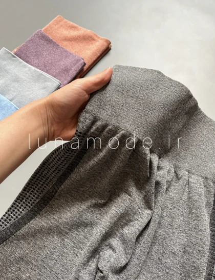 لگ سیملس زنانه پشت چین‌دار رنگی