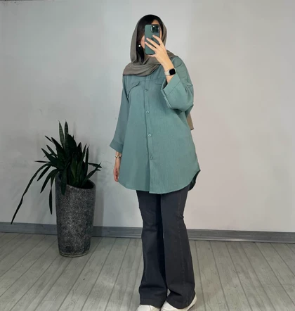 مانتو دکمه دار برکه 7