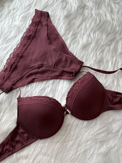 ست سوتین و شورت فنردار با جک کم NBB کد: 4616