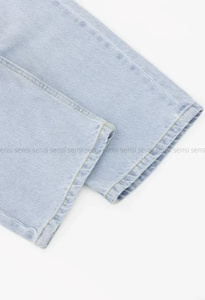 شلوار جین نیم بگ استریت کد1004727