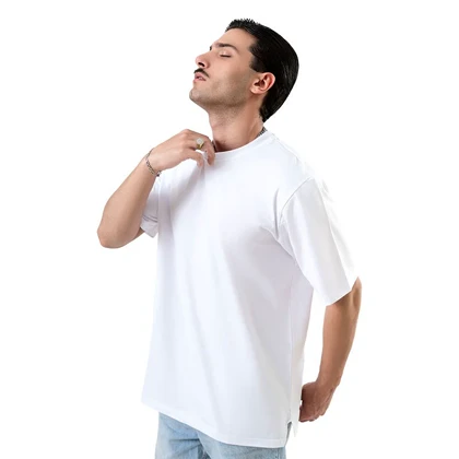 زیگ تیشرت آستین کوتاه white basic tshirt new-1805