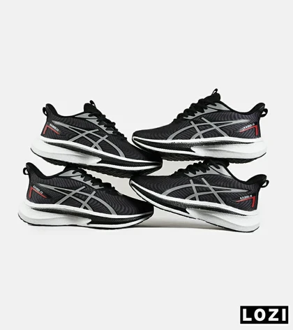 کفش کتانی مردانه مشکی سفید ASICS GEL-KAYANO 30