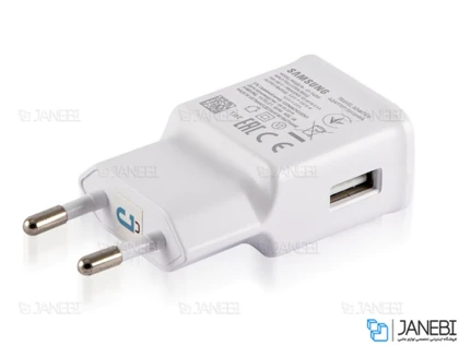آداپتور یو اس بی و کابل تایپ سی اصلی 15 وات سامسونگ EP-TA20EBE/EP-TA20EWE