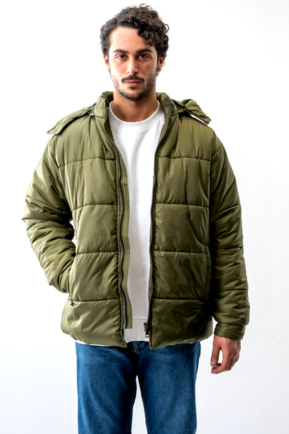 کاپشن نما دوزی کلاه دار مردانه