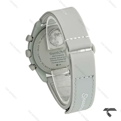 امگا سواچ ماموریت به عطارد بند رابر طوسی Swatch-10193-U