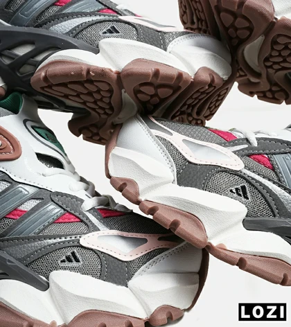 کفش کتانی مردانه و زنانه طوسی سفید گلبهی ADIDAS performance x9000l4