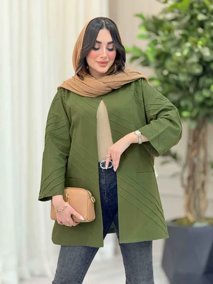 مانتو برش‌دار بغل چاک