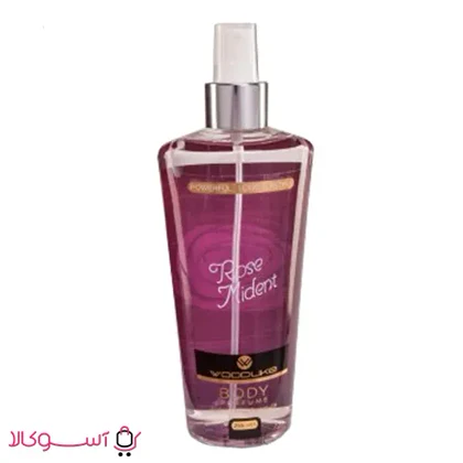 بادی اسپلش زنانه وودلایک مدل rose midnight حجم 250 میل