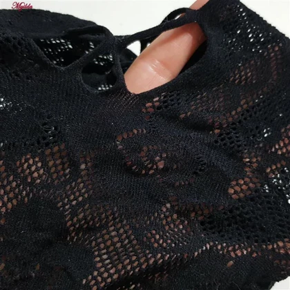 سرهمی فانتزی زنانه مدل فاق باز کد 4855-8018 رنگ مشکی