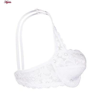سوتین زنانه فانتزی فنردار سفید لین کد 4680-415