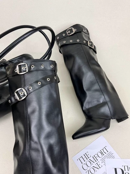 بوت زنانه ژیوانشی پاشنه‌دار GIVENCHY کد 1722 دختر طهرونی