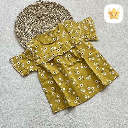 شومیز نخی دخترانه خیلی خنک و جنس عالی طرح گل