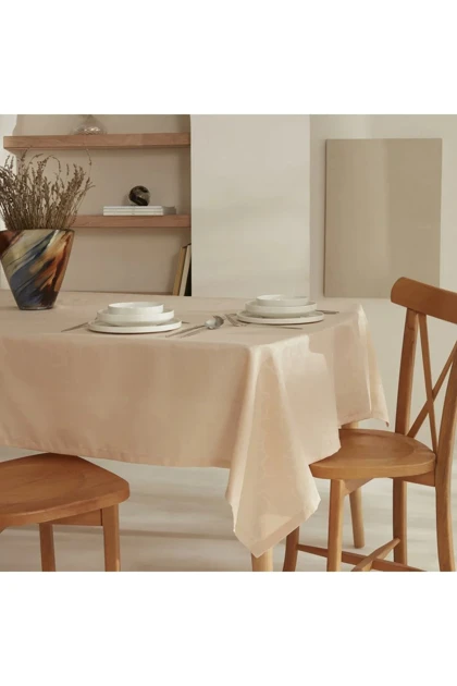 رومیزی Karaca Home مدل Pebble پلی‌استر - شیری