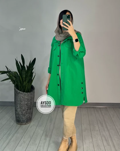 مانتو کتان پانیذ