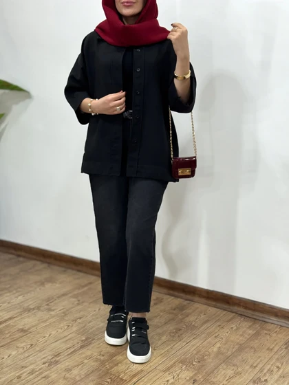 تونیک مانتویی باکسی یگانه