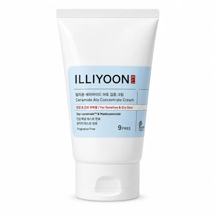 کرم مرطوب کننده صورت و بدن ایلیون مدل Ceramide Ato Concentrate مناسب پوست خشک و حساس حجم 200 میل
