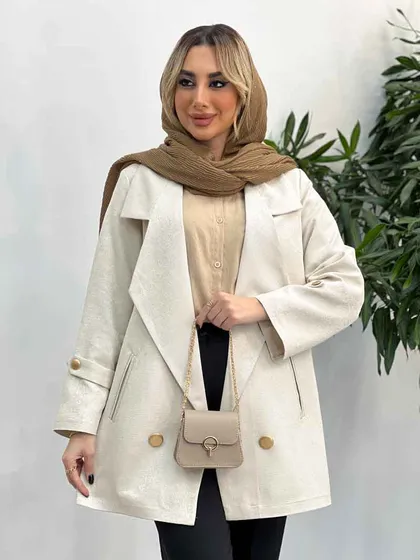 مانتو جلو باز جیب نما